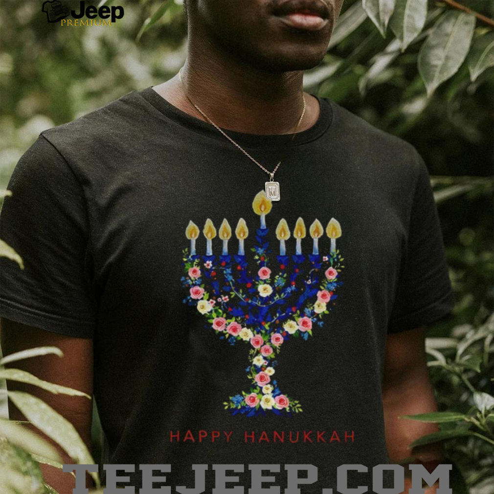 Hanukkah Menorah Candle floral Happy Chrismukkah shirt Hanukkah Menorah Candle floral Happy Chrismukkah shirt