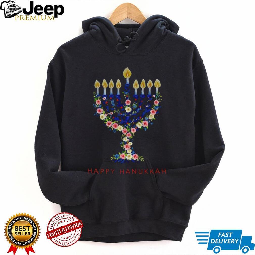 Hanukkah Menorah Candle floral Happy Chrismukkah shirt Hanukkah Menorah Candle floral Happy Chrismukkah shirt