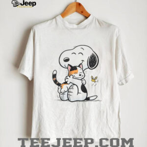 Happiness is a Warm Hug Snoopy and Cat Shirt