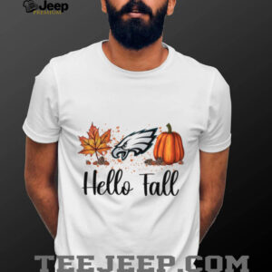 Hello Fall Eagles Fan T shirt