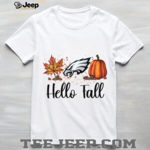 Hello Fall Eagles Fan T shirt