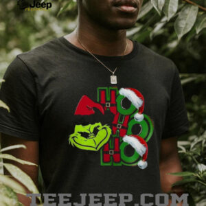 Ho Ho Ho Grinch Shirt Funny Santa Cartoon Christmas Tee