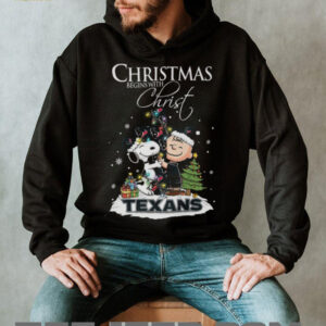 Houston Texans Snoopy Begins With Christ And Friends Peanuts Christmas Shirt Houston Texans Snoopy Begins With Christ And Friends Peanuts Christmas Shirt