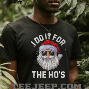 I Do It For The Ho's Funny Inappropriate Christmas Men Short Sleeve Santa T Shirt