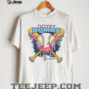 I Hit Bombs Drippy Baseball Bats Graphic T Shirt