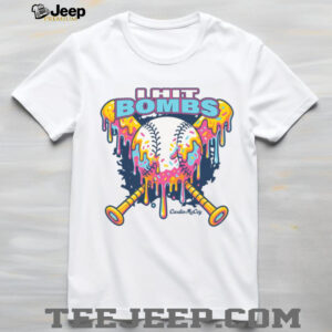 I Hit Bombs Drippy Baseball Bats Graphic T Shirt