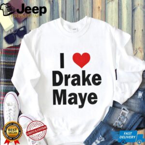 I Love Drake Maye red heart shirt
