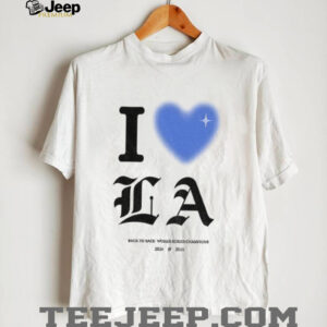 I Love LA Dodgers Back to Back World Series Champions 2024 2025 shirt