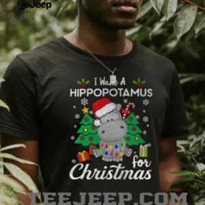 I Want A Hippopotamus For Christmas Cute Gift Xmas Costume T Shirt