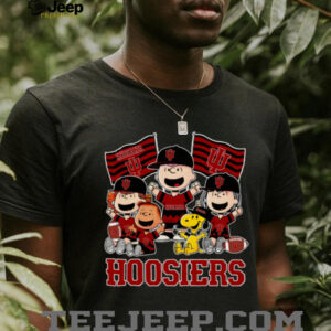 Indiana Hoosiers Shop Snoopy Charlie Brown And Friends Hoosiers Flags T Shirt