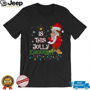 Is This Jolly Enough Grumpy Elf Pajama Christmas Lights T Shirt