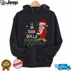 Is This Jolly Enough Grumpy Elf Pajama Christmas Lights T Shirt