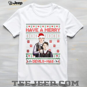 Jack Hughes Luke Hughes New Jersey Ice Hockey Have A Merry Devils Mas shirt Jack Hughes Luke Hughes New Jersey Ice Hockey Have A Merry Devils Mas shirt