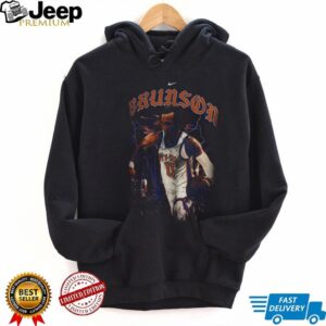 Jalen Brunson 11 New York Knicks Nike Basketball City Skyline Storm vintage shirt