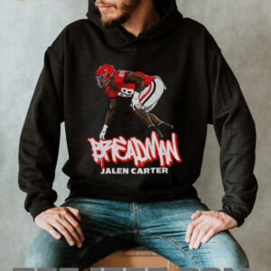 Jalen Carter Breadman cartoon Georgia Bulldogs NFL Football 2025 shirt