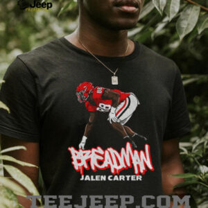 Jalen Carter Breadman cartoon Georgia Bulldogs NFL Football 2025 shirt