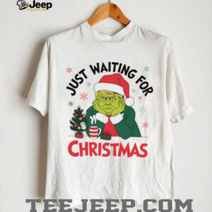 Just Waiting For Christmas Shirt, Trump Grinchmas Shirt, Retro Funny Trump 2024 Ugly Shirt T1569