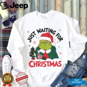 Just Waiting For Christmas Shirt, Trump Grinchmas Shirt, Retro Funny Trump 2024 Ugly Shirt T1569