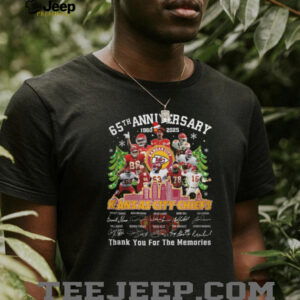 Kansas City Chiefs 65th Anniversary 1960 2025 Team Player Signature Thank You For The Memories T Shirt