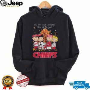 Kansas City Chiefs Snoopy Peanuts Christmas T Shirt