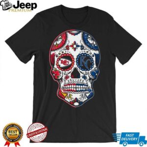 Kansas City Chiefs Sugar and Chiefs Football Sugar Skull shirt
