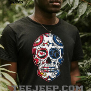 Kansas City Chiefs Sugar and Chiefs Football Sugar Skull shirt