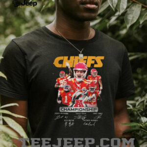 Kansas City Chiefs Super Bowl Champions Team Signatures T Shirt
