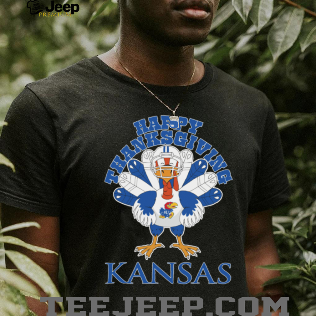 Kansas Jayhawks Turkey Helmet Happy Thanksgiving Shirt Kansas Jayhawks Turkey Helmet Happy Thanksgiving Shirt