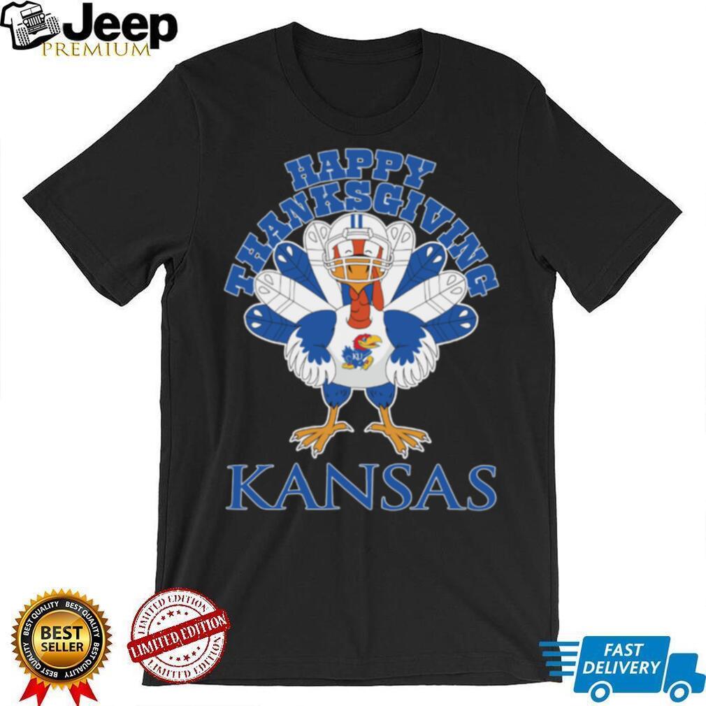 Kansas Jayhawks Turkey Helmet Happy Thanksgiving Shirt Kansas Jayhawks Turkey Helmet Happy Thanksgiving Shirt