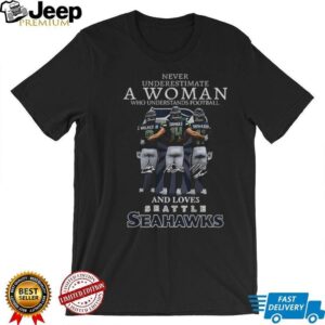 Kenneth Walker III D’Wayne Eskridge Jaxon Smith Njigba Seattle Seahawks Never underestimate a woman who understands football signatures shirt Kenneth Walker III D’Wayne Eskridge Jaxon Smith Njigba Seattle Seahawks Never underestimate a woman who understands football signatures shirt