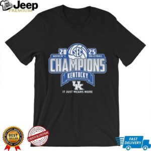 Kentucky Wildcats 2025 Sec Volleyball Regular Season Champions Locker Room T shirt Kentucky Wildcats 2025 Sec Volleyball Regular Season Champions Locker Room T shirt
