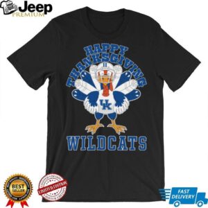Kentucky Wildcats Happy Thanksgiving Turkey TShirt