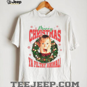 Kevin Mccallister Home Alone movie ya filthy animal Merry Christmas shirt