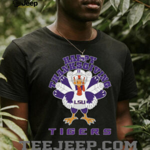 LSU Tigers Happy Thanksgiving Turkey TShirt
