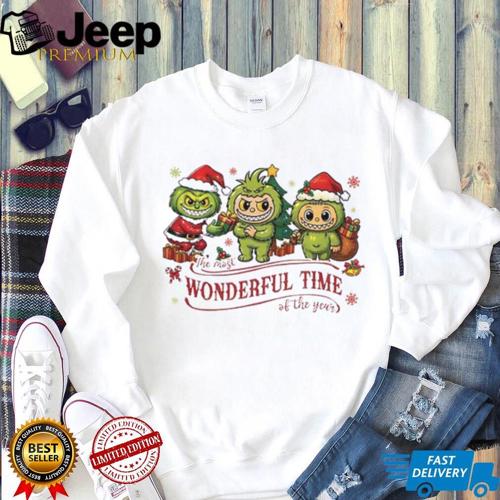 Labubu Monster The Most Wonderful Time Of The Year Merry Christmas shirt Labubu Monster The Most Wonderful Time Of The Year Merry Christmas shirt