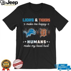 Lions & Tigers Make Me Happy T Shirt