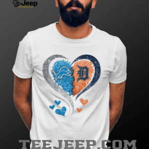 Lions and Tigers Split Heart Tee