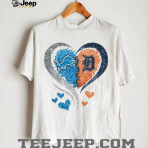 Lions and Tigers Split Heart Tee