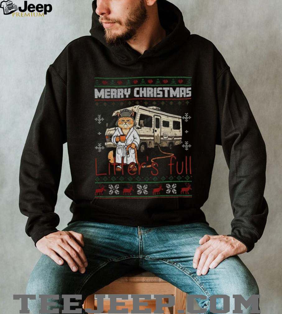 Litter’s Full Cat Ugly Christmas t shirt Litter’s Full Cat Ugly Christmas t shirt