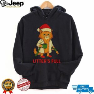 Litter’s Full funny cat Santa Merry Christmas shirt