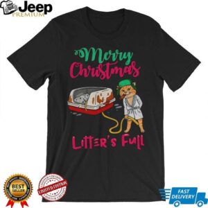 Litters full Christmas cat meme shirt