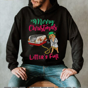 Litters full Christmas cat meme shirt
