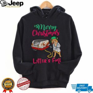 Litters full Christmas cat meme shirt