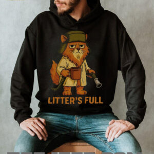 Litter’s full funny cat Merry Christmas shirt