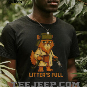 Litter’s full funny cat Merry Christmas shirt