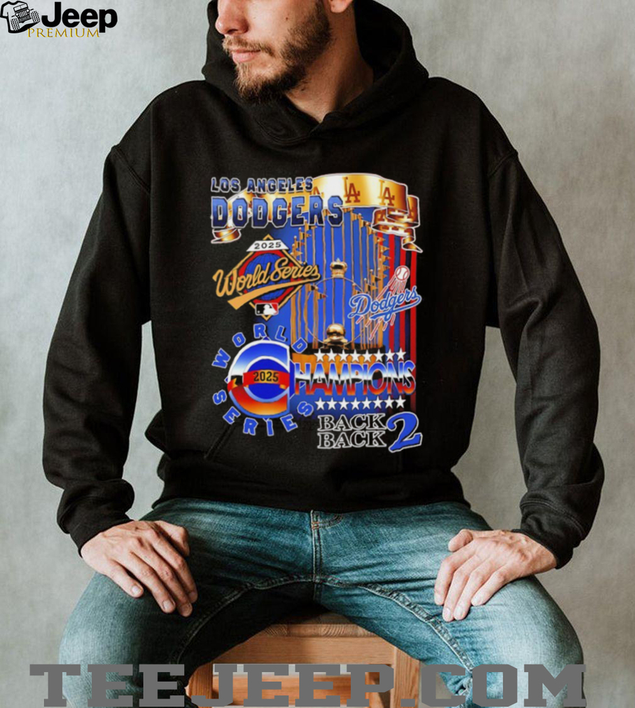 Los Angeles Dodgers 2025 World Series Champions Back 2 Back graphic vintage shirt Los Angeles Dodgers 2025 World Series Champions Back 2 Back graphic vintage shirt