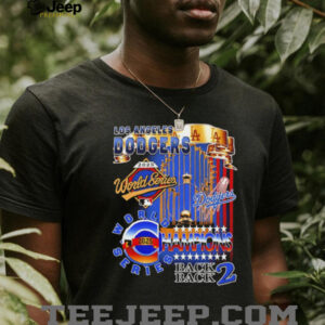 Los Angeles Dodgers 2025 World Series Champions Back 2 Back graphic vintage shirt