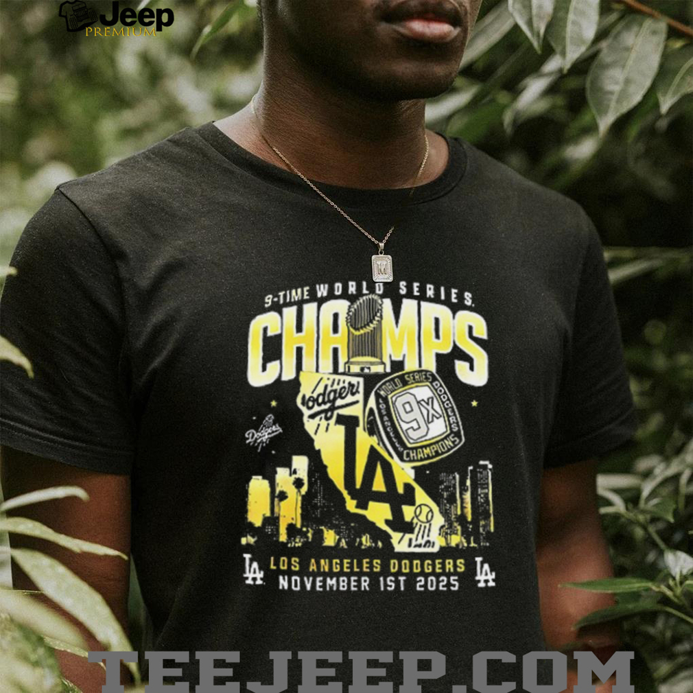 Los Angeles Dodgers 9X World Series Champions 2025 2 Sided shirt Los Angeles Dodgers 9X World Series Champions 2025 2 Sided shirt