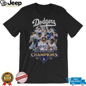 Los Angeles Dodgers All Team 2025 World Series Champions Cup MLB graphic shirt