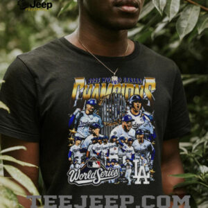 Los Angeles Dodgers All Team 2025 World Series Champions Cup graphic shirt
